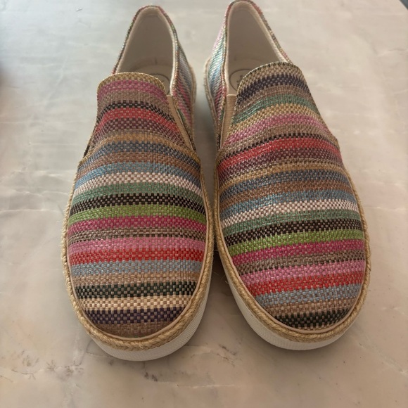 Jack Rogers Colorful Striped Women's Slip-On Shoes - Picture 2 of 6